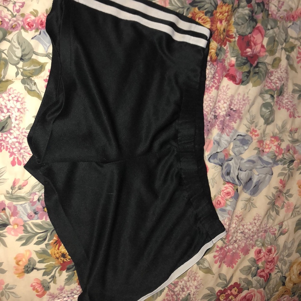 Black and White Workout Shorts